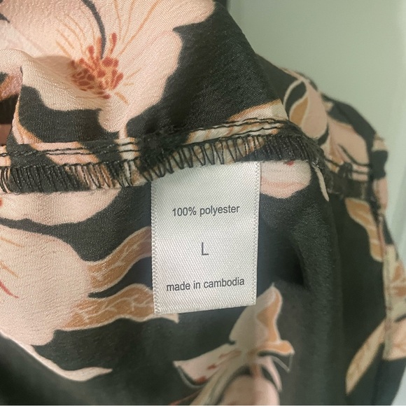 Maurice's Green Floral Sundress Size L Wedding Guest Back To School Summer - Picture 3 of 7